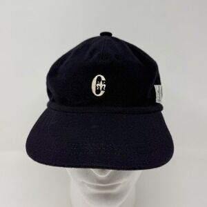 Conte of Florence Navy Blue Wool Blend Adjustable Hat Ear Flaps Made in Italy